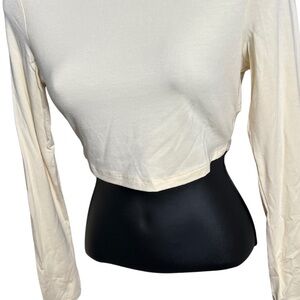 Women's Cream Long Sleeve Top